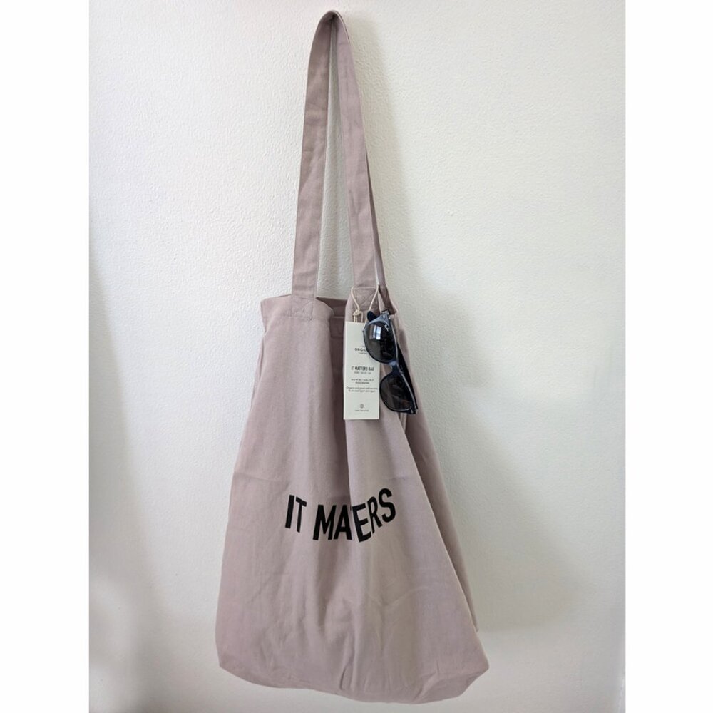 NWT IT MATTERS Shoulder Tote Bag - Organic Cotton - Shopping School Knitting Bag